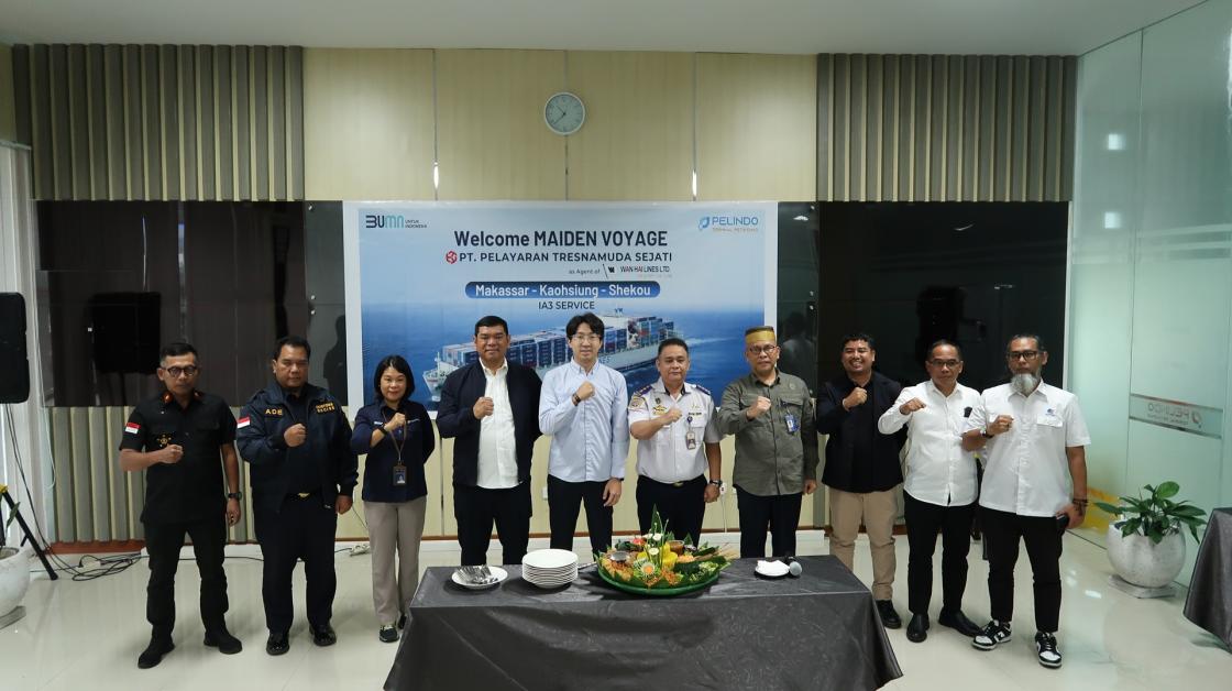 WanHai Kembali Membuka Jalur Pelayaran Internasional di Makassar New Port